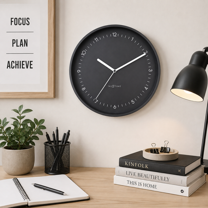 Stille Wandklok 30 cm Aluminium – Design Klok
