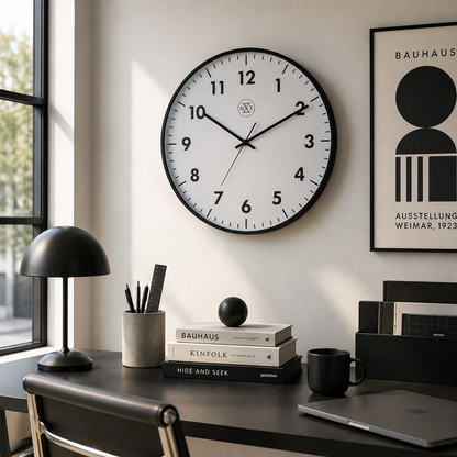 Wandklok 40 cm Kunststof – Moderne Design Klok – New