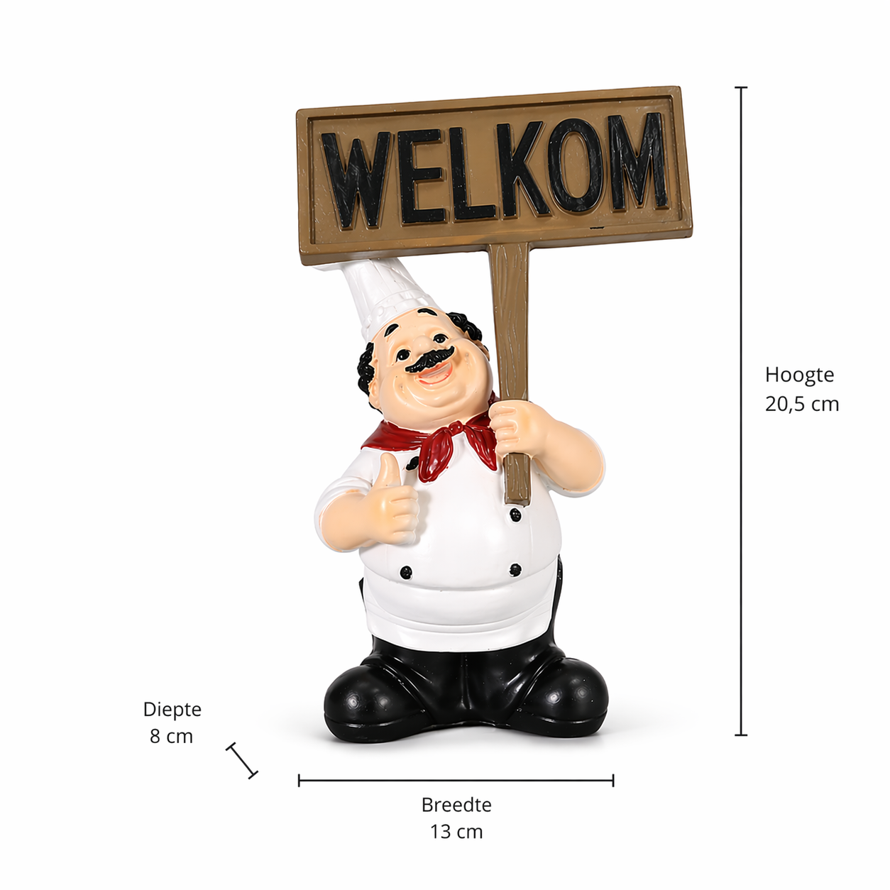 Chef Beeld Resin Sculptuur Nordic Figuur Decoratie Design Ornament