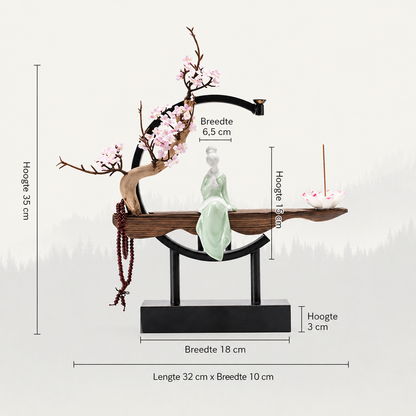 Wierook Waterval Backflow Wierookbrander Kegelhouder Design Decoratie Zen