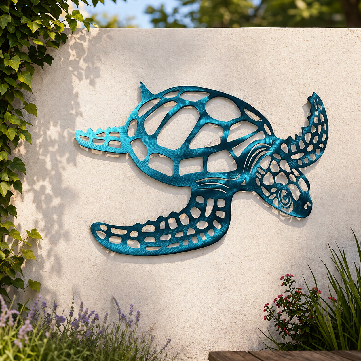 Metalen Schildpad Wanddecoratie