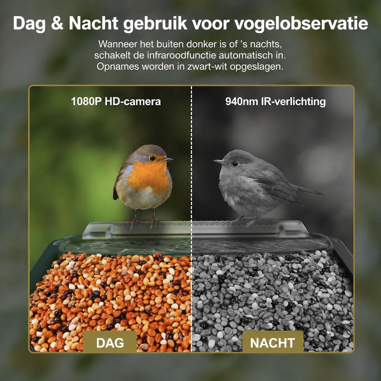 Slimme Vogelvoeder met HD Camera