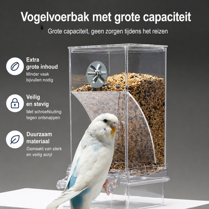 Automatische Vogelvoederbak – Druppel- en Spatwaterdicht voor Buiten