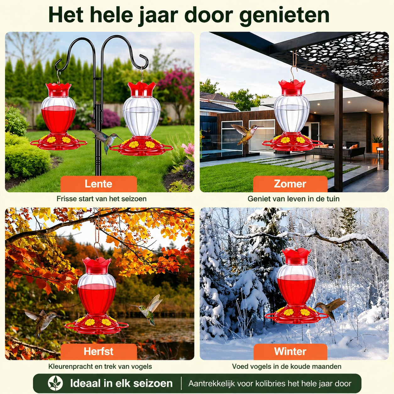 Kolibrie Waterdispenser met Mierenbescherming – Onderhoudsvriendelijk voor Buitengebruik