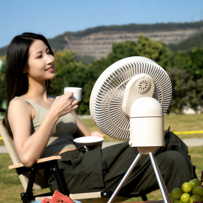 Oplaadbare Campingventilator.