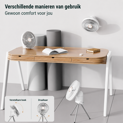 Oplaadbare Campingventilator.