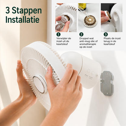 Oplaadbare Campingventilator.