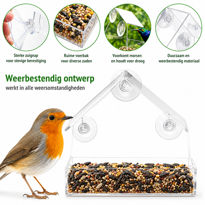 Raam Vogelvoederbak