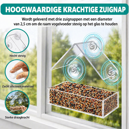 Raam Vogelvoederbak