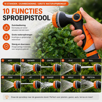 Multifunctioneel Sproeipistool 10 Standen
