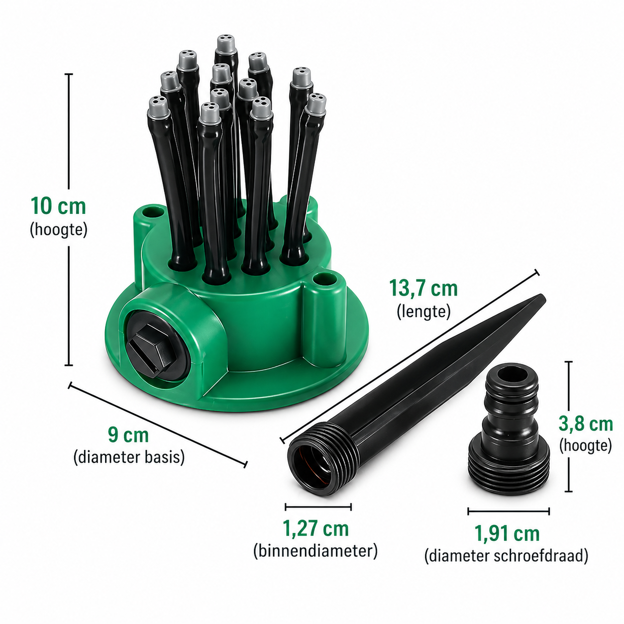 360° Tuinsproeier Multi-Kop – Tuinbewatering Grote Oppervlakte Automatisch