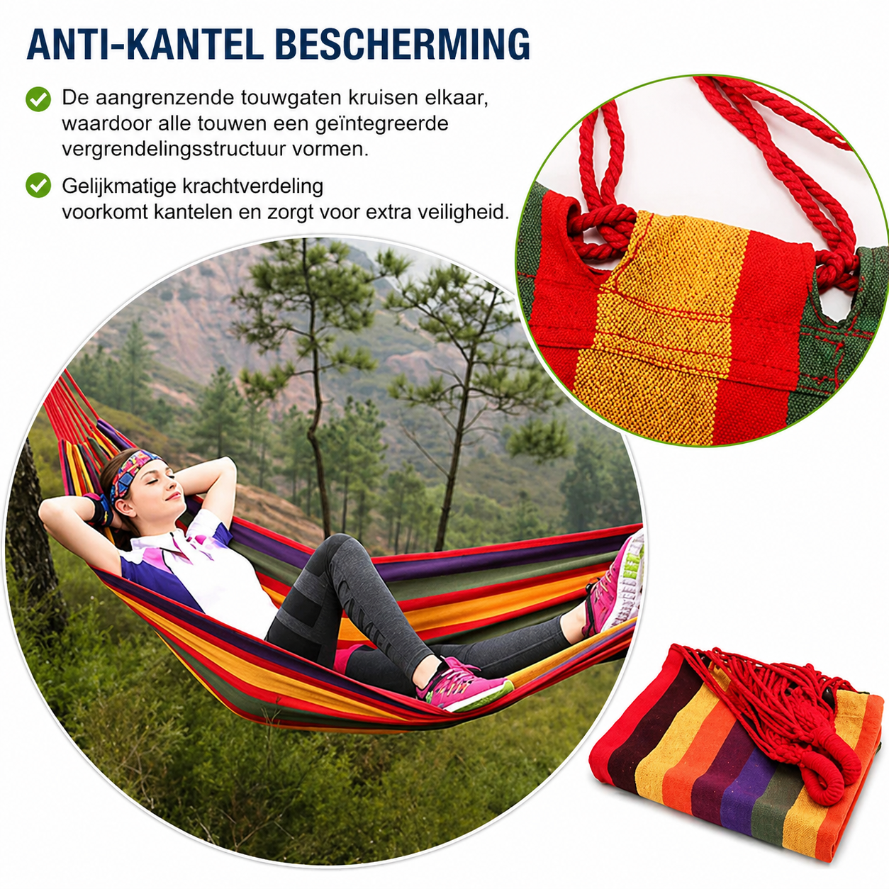 Hangende Canvas Stoel