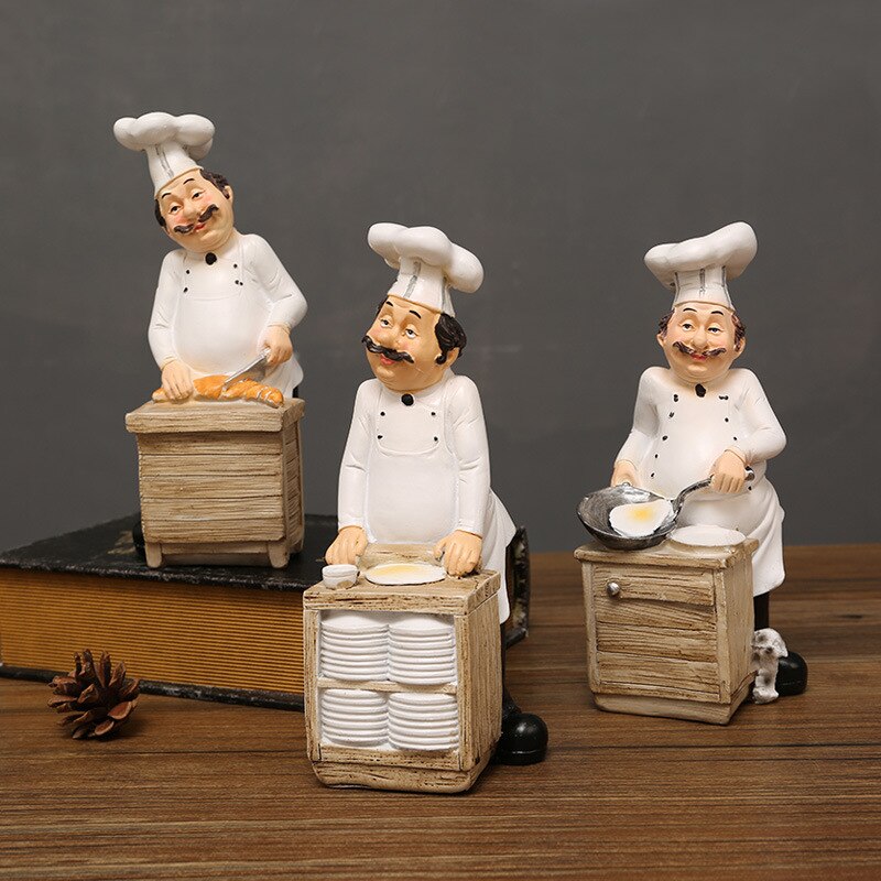 Chef Beeld Resin Sculptuur Nordic Figuur Decoratie Design Ornament
