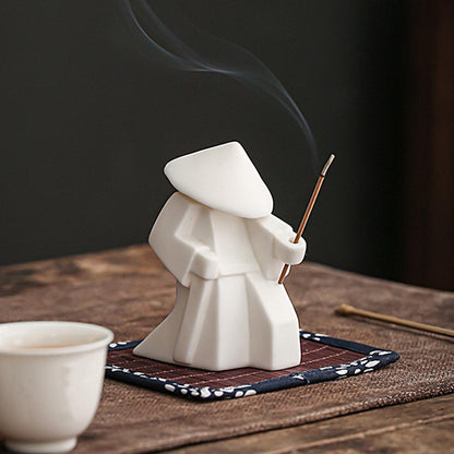 Keramische Samurai Wierookhouder