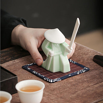 Keramische Samurai Wierookhouder