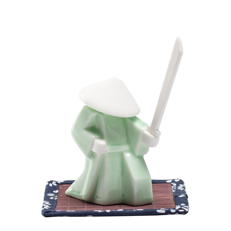 Keramische Samurai Wierookhouder