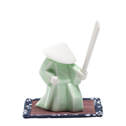 Keramische Samurai Wierookhouder