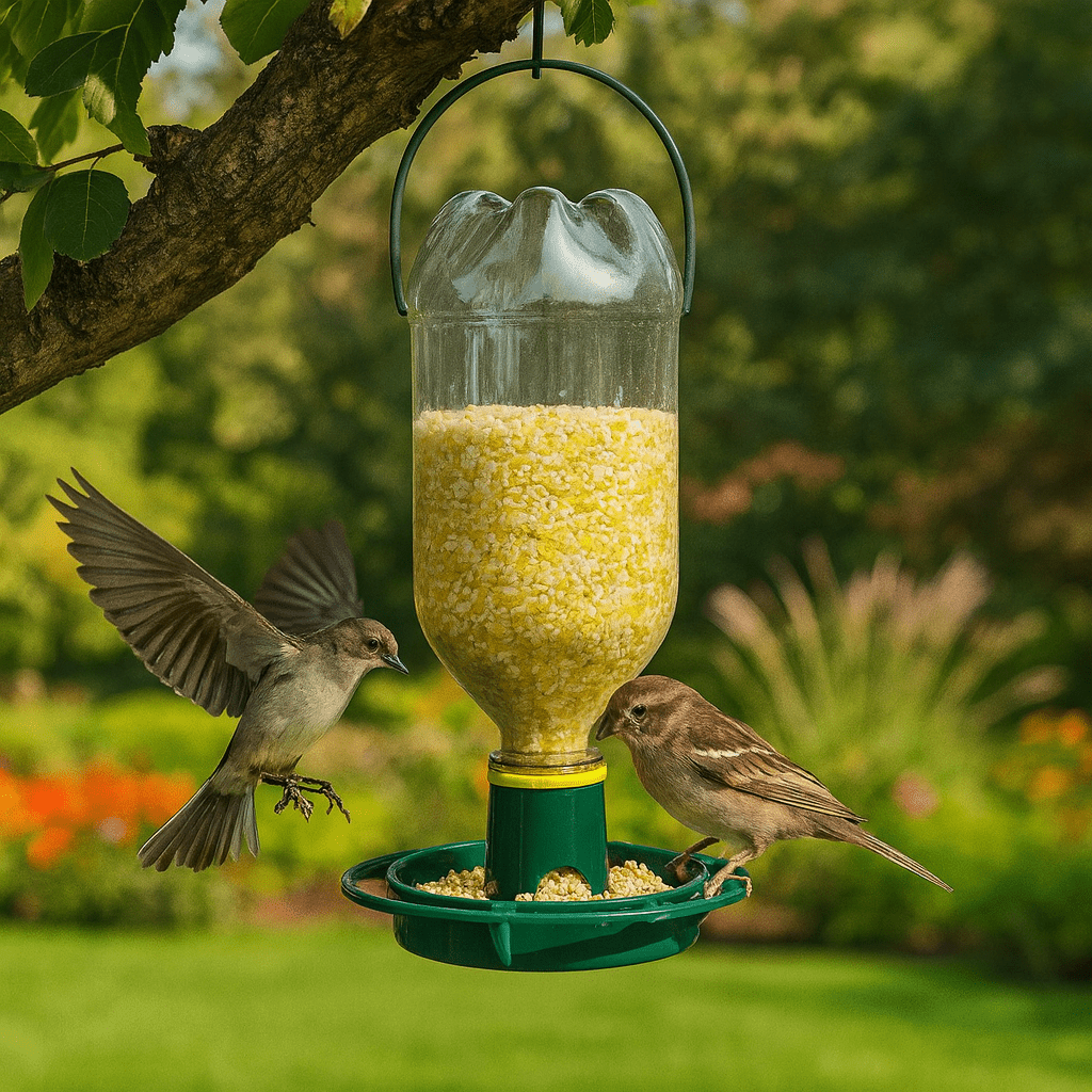 Ecologische Vogelvoederautomaat – Met Automatisch Flessysteem