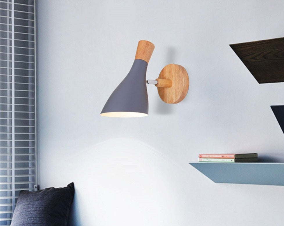Moderne LED-Houten Slaapkamer Wandlamp