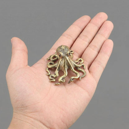 Messing Octopus Beeld