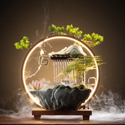 Backflow Wierookhouder met LED Lamp