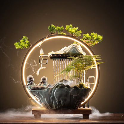 Backflow Wierookhouder met LED Lamp