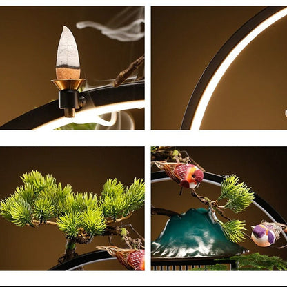 Backflow Wierookhouder met LED Lamp