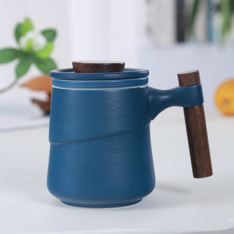 Theemok Japans Keramiek Infuser Deksel Theekop Design