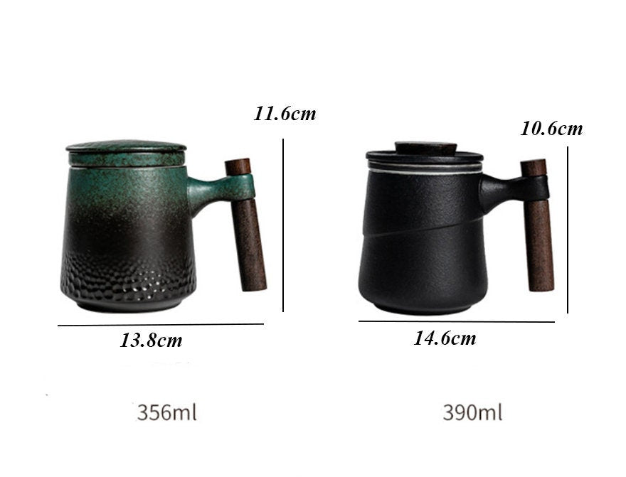 Theemok Japans Keramiek Infuser Deksel Theekop Design