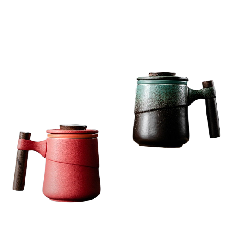 Theemok Japans Keramiek Infuser Deksel Theekop Design