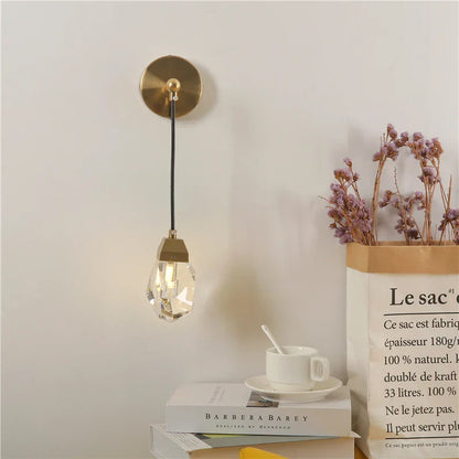 GrandeurGlimmer - Moderne Kristallen Wandlamp