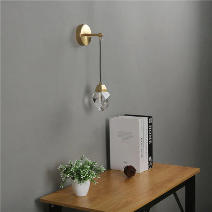 GrandeurGlimmer - Moderne Kristallen Wandlamp