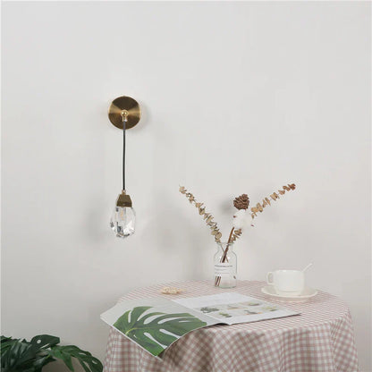GrandeurGlimmer - Moderne Kristallen Wandlamp