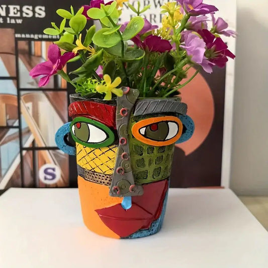 Artistieke Bloempot Picasso – Bloempot Design Woondecoratie Plantenbak