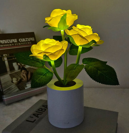 Zonnebloem LED Tafellamp Bloemen Nachtlamp Sfeerverlichting Romantisch Cadeau Bureau Lamp