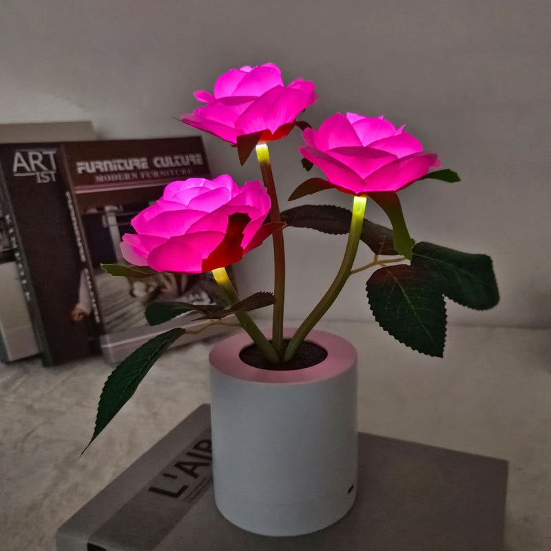 Zonnebloem LED Tafellamp Bloemen Nachtlamp Sfeerverlichting Romantisch Cadeau Bureau Lamp