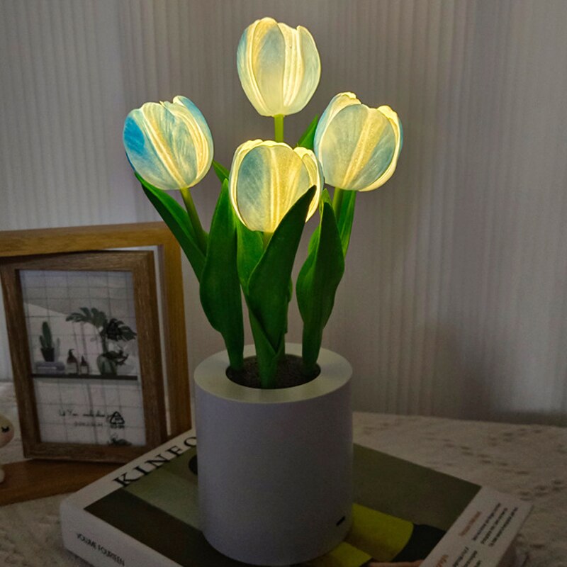 Zonnebloem LED Tafellamp Bloemen Nachtlamp Sfeerverlichting Romantisch Cadeau Bureau Lamp