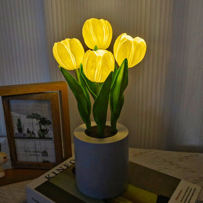 Zonnebloem LED Tafellamp Bloemen Nachtlamp Sfeerverlichting Romantisch Cadeau Bureau Lamp