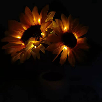 Zonnebloem LED Tafellamp Bloemen Nachtlamp Sfeerverlichting Romantisch Cadeau Bureau Lamp