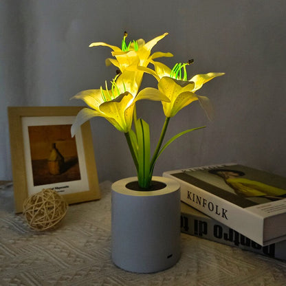 Zonnebloem LED Tafellamp Bloemen Nachtlamp Sfeerverlichting Romantisch Cadeau Bureau Lamp