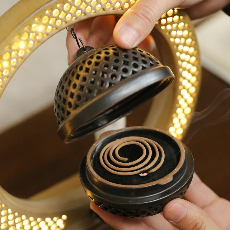 Boeddha Backflow Wierookhouder met Licht