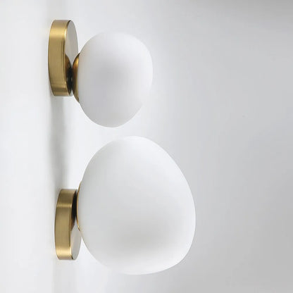 ShellWhite - Wandlamp van Eierschaalwit Glas