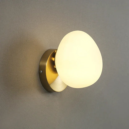 ShellWhite - Wandlamp van Eierschaalwit Glas