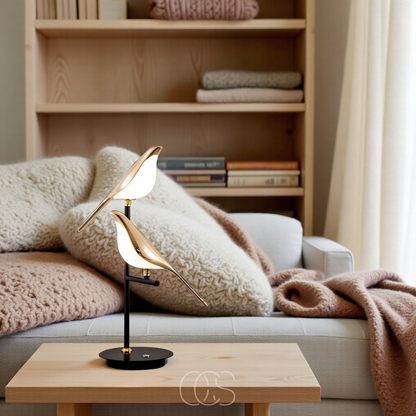 LED Tafellamp Gouden Vogel Design