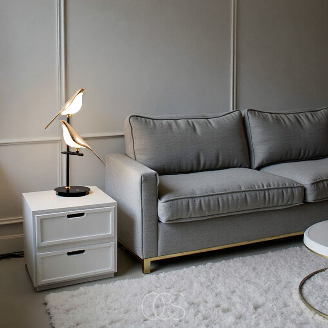 LED Tafellamp Gouden Vogel Design