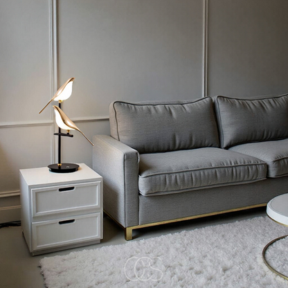 LED Tafellamp Gouden Vogel Design