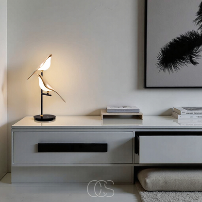 LED Tafellamp Gouden Vogel Design