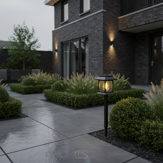 Solar Tuinlamp Paalverlichting LED Zonneverlichting Automatisch Aan Uit Tuinverlichting