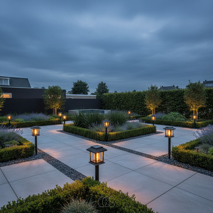 Solar Tuinlamp Paalverlichting LED Zonneverlichting Automatisch Aan Uit Tuinverlichting