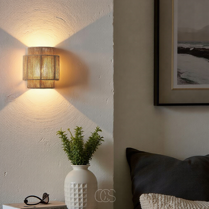 Rieten Wandlamp Boho Design Wandverlichting